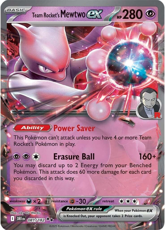 Team Rocket's Mewtwo ex (081/182) (SV10: Destined Rivals)