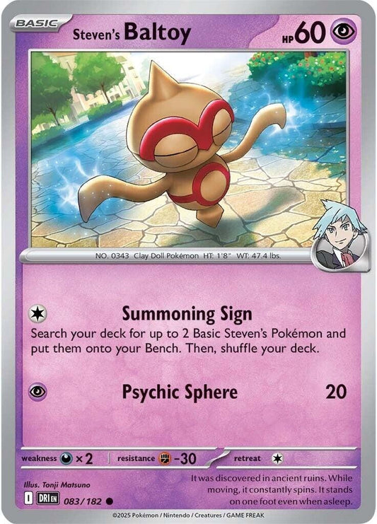 Steven's Baltoy (083/182) (SV10: Destined Rivals)