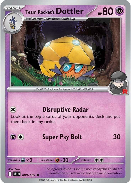 Team Rocket's Dottler (088/182) (SV10: Destined Rivals)