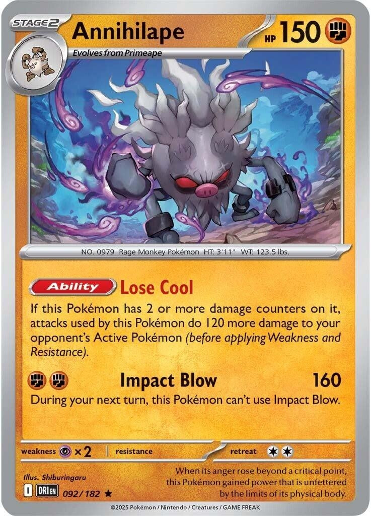 Annihilape (092/182) (SV10: Destined Rivals)