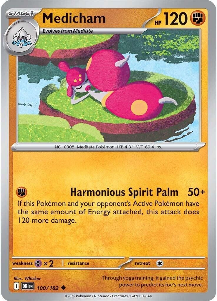 Medicham (100/182) (SV10: Destined Rivals)