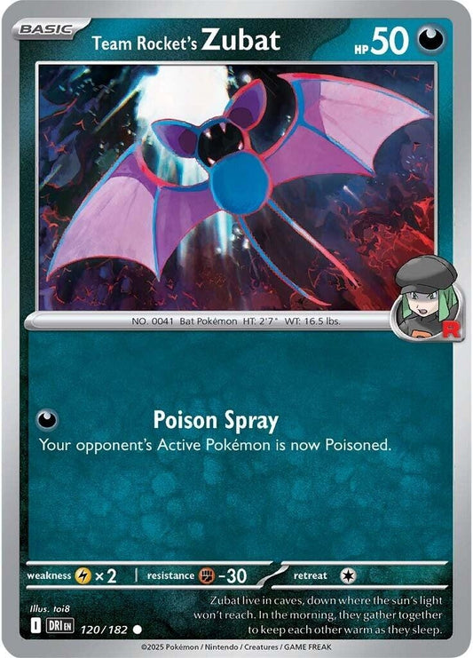 Team Rocket's Zubat (120/182) (SV10: Destined Rivals)