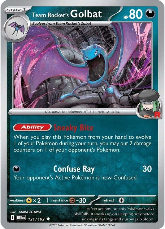 Team Rocket's Golbat (121/182) (SV10: Destined Rivals)