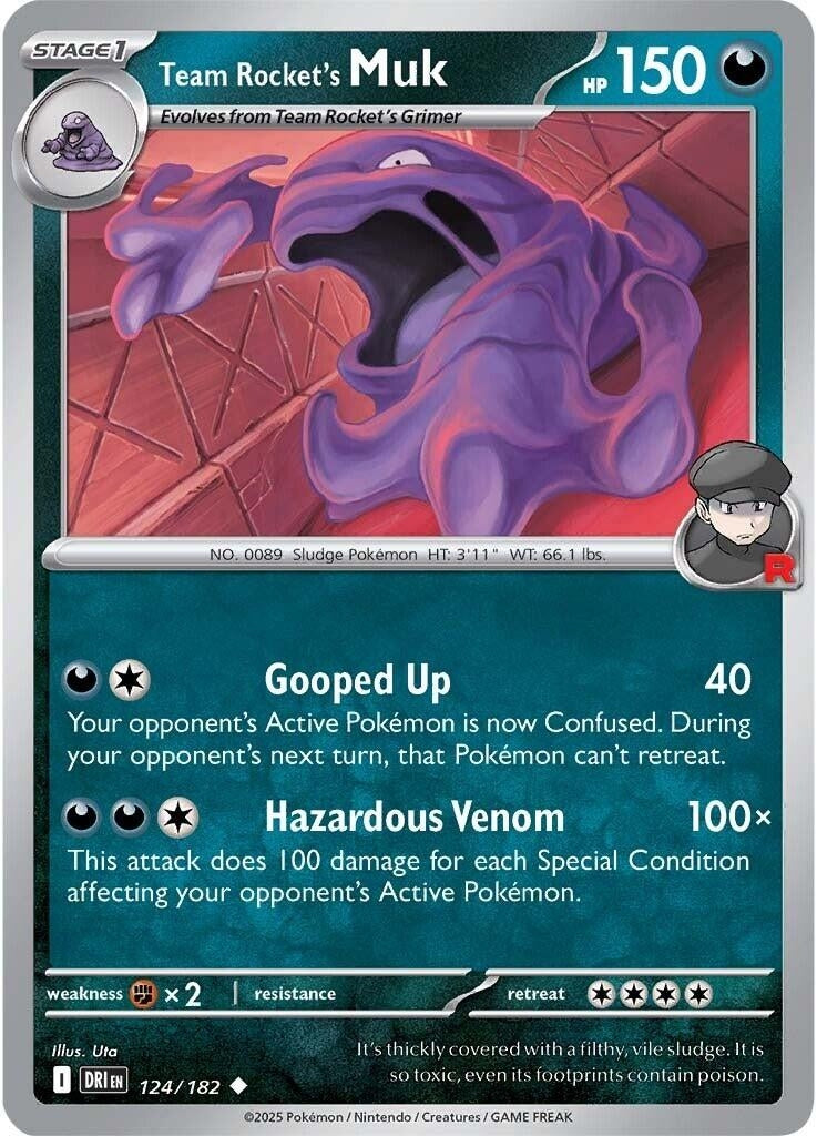 Team Rocket's Muk (124/182) (SV10: Destined Rivals)