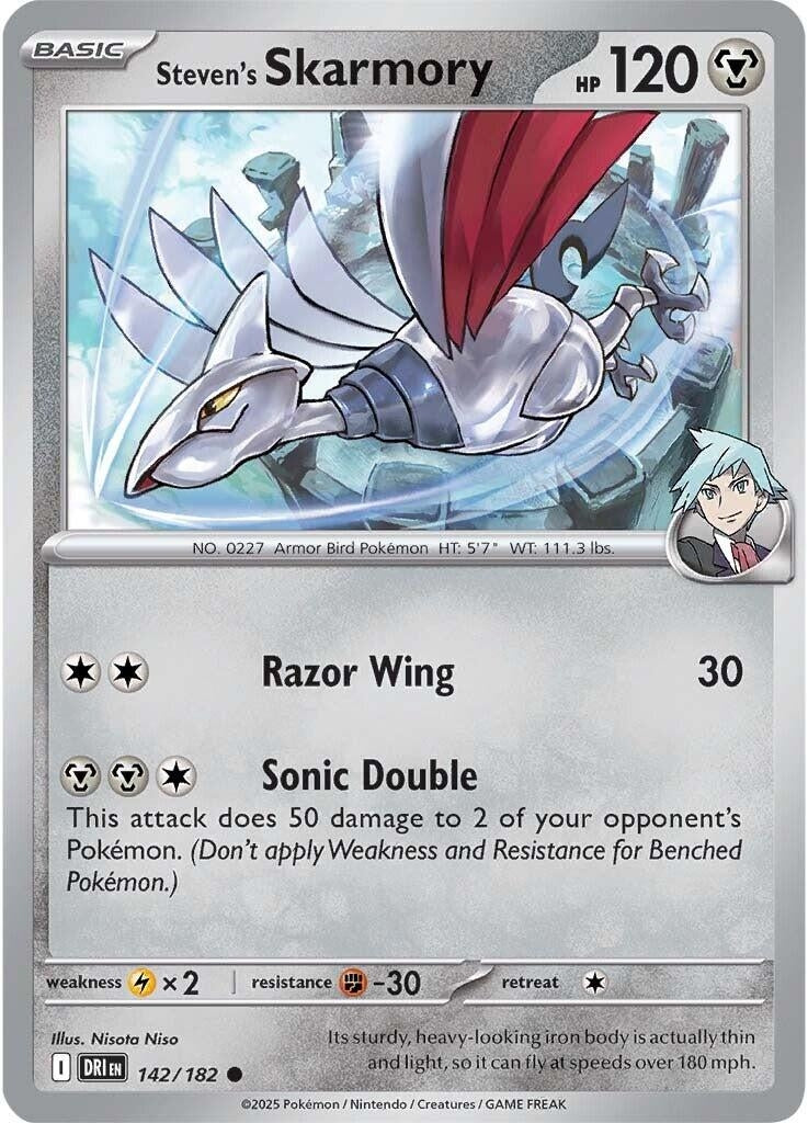 Steven's Skarmory (142/182) (SV10: Destined Rivals)