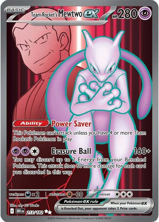 Team Rocket's Mewtwo ex (213/182) (SV10: Destined Rivals)