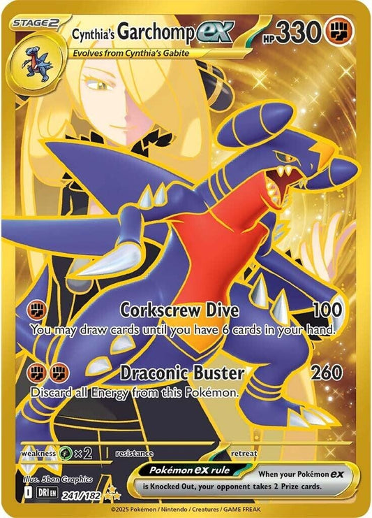 Cynthia's Garchomp ex (241/182) (SV10: Destined Rivals)