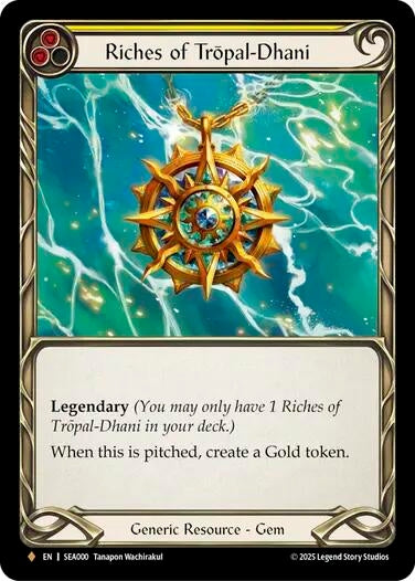 Image for Riches of Tropal-Dhani (SEA000) (High Seas) - Flesh and Blood TCG