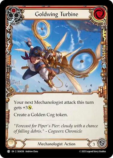 Image for Goldwing Turbine (Red) (SEA036) (High Seas) - Flesh and Blood TCG
