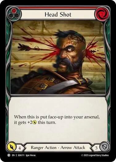 Image for Head Shot (Red) (SEA111) (High Seas) - Flesh and Blood TCG