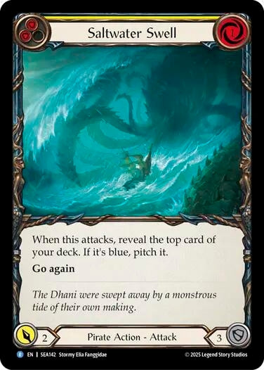 Image for Saltwater Swell (Yellow) (SEA143) (High Seas) - Flesh and Blood TCG