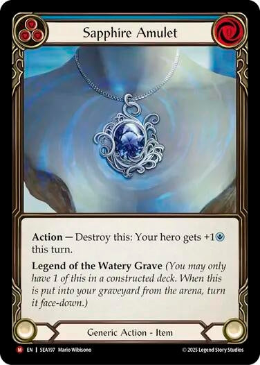 Image for Sapphire Amulet (SEA197) (High Seas) - Flesh and Blood TCG
