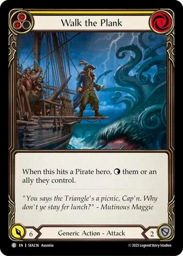 Image for Walk the Plank (Yellow) (SEA236) (High Seas) - Flesh and Blood TCG