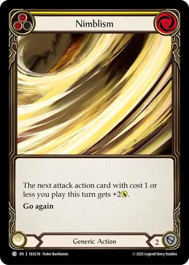 Image for Nimblism (Yellow) (SEA239) (High Seas) - Flesh and Blood TCG
