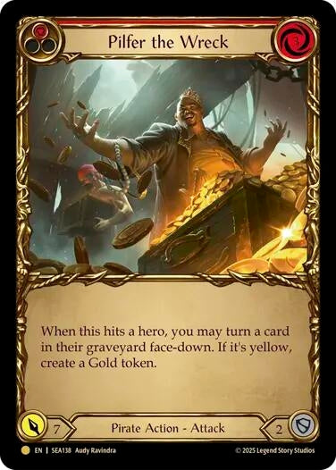 Image for Pilfer the Wreck (Red) (Treasure) (SEA138) (High Seas) - Flesh and Blood TCG