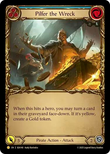 Image for Pilfer the Wreck (Blue) (Treasure) (SEA140) (High Seas) - Flesh and Blood TCG