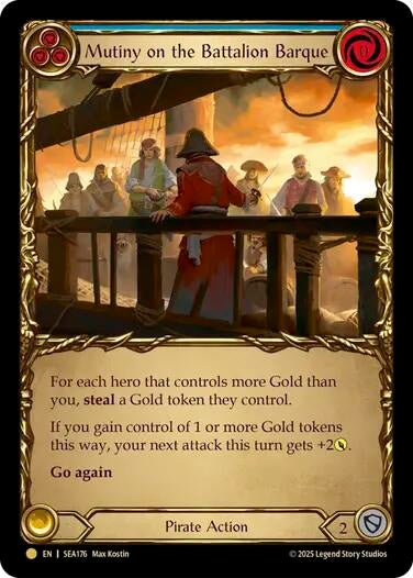 Image for Mutiny on the Battalion Barque (Treasure) (SEA176) (High Seas) - Flesh and Blood TCG