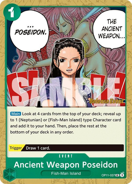 Ancient Weapon Poseidon (OP11-037) [A Fist of Divine Speed Release Event Cards]