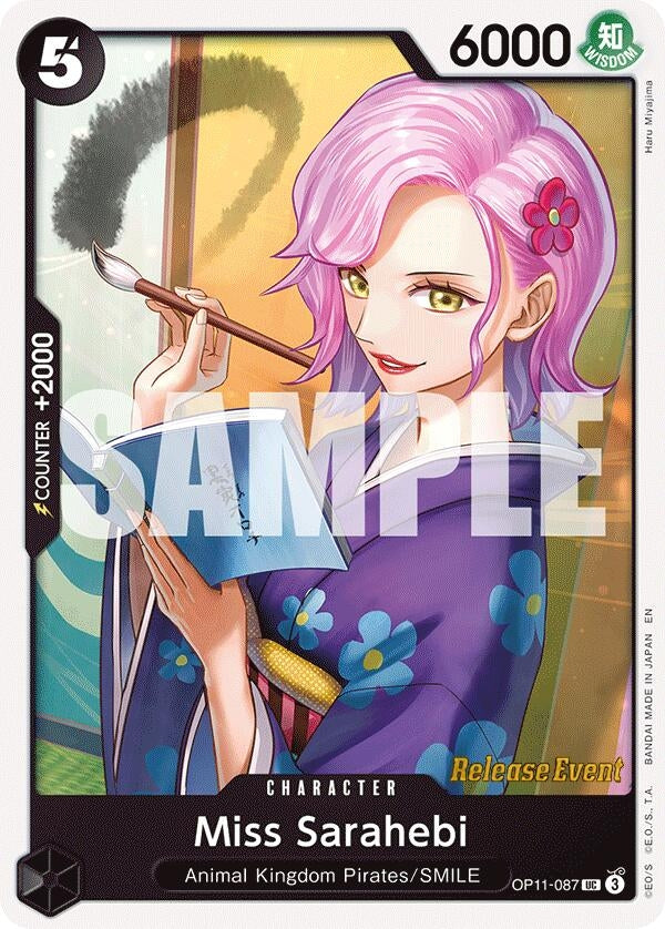 Miss Sarahebi (OP11-087) [A Fist of Divine Speed Release Event Cards]