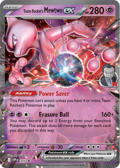 Team Rocket's Mewtwo ex (205) [SV: Scarlet & Violet Promo Cards]