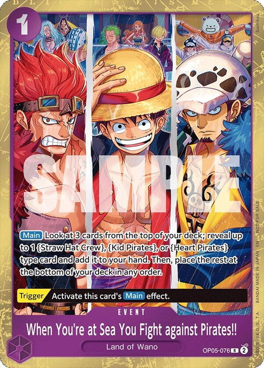 Image for When You're at Sea You Fight against Pirates!! (2025 Pirates League Store Qualifier Winner) (OP05-076) (One Piece Promotion Cards) - One Piece Card Game