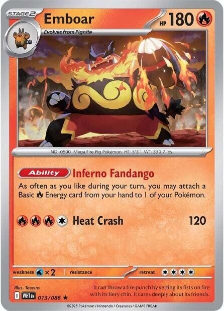 Emboar (013/086) [SV: White Flare]