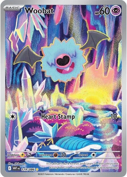 Woobat (119/086) [SV: White Flare]