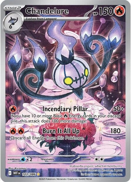 Chandelure (103/086) [SV: White Flare]