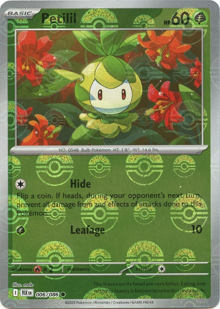 Petilil (Poke Ball Pattern) (006/086) [SV: Black Bolt]