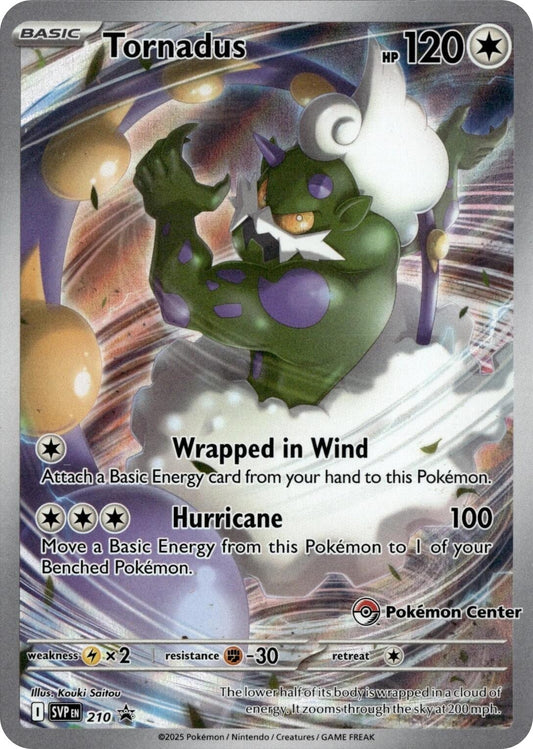 Image for Tornadus - 210 (Pokemon Center Exclusive) (210) (SV: Scarlet & Violet Promo Cards) - Pokemon