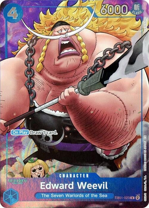 Image for Edward Weevil (Seven Warlords of the Sea Binder Set) (EB01-023) (One Piece Promotion Cards) - One Piece Card Game