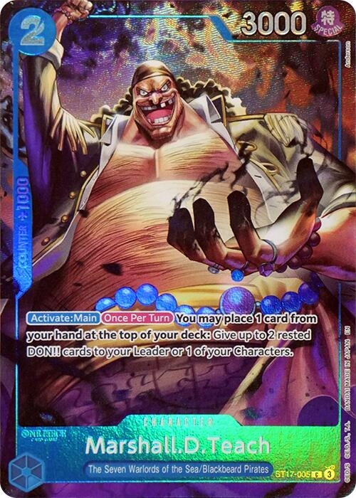 Image for Marshall.D.Teach (Seven Warlords of the Sea Binder Set) (ST17-005) (One Piece Promotion Cards) - One Piece Card Game