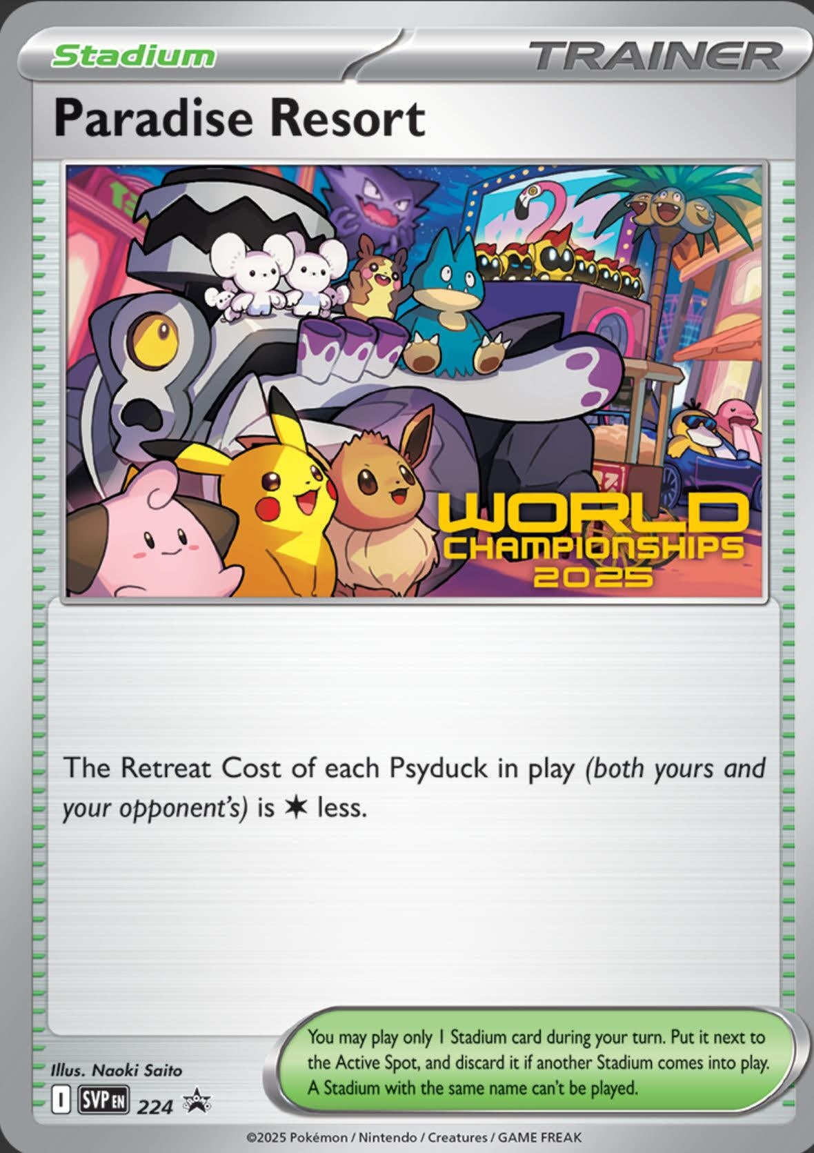 Image for Paradise Resort - 224 (World Championships 2025) (224) (SV: Scarlet & Violet Promo Cards) - Pokemon