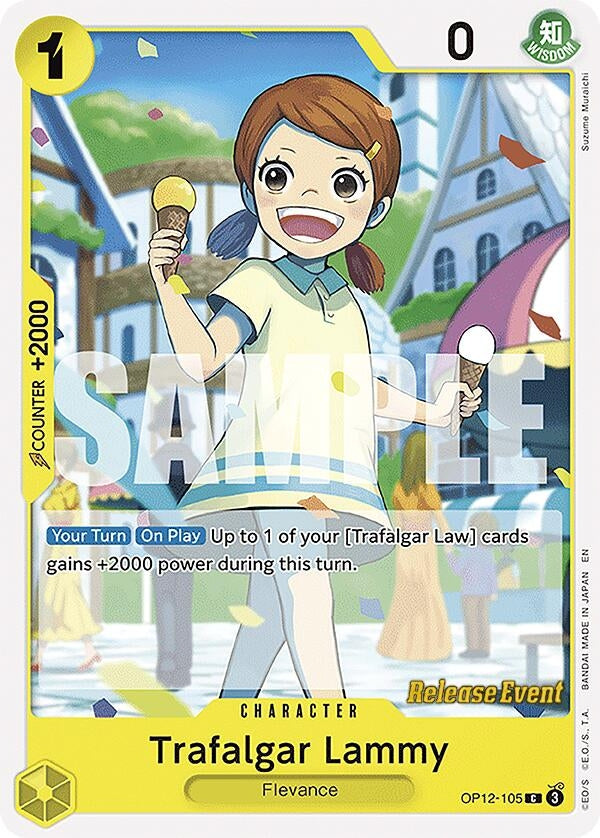 Image for Trafalgar Lammy (OP12-105) (Legacy of the Master Release Event Cards) - One Piece Card Game