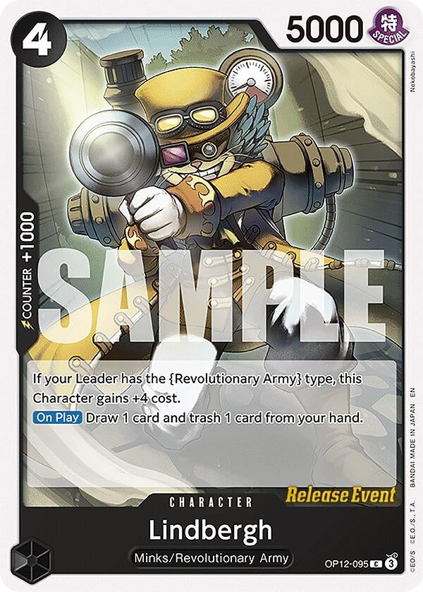 Image for Lindbergh (OP12-095) (Legacy of the Master Release Event Cards) - One Piece Card Game