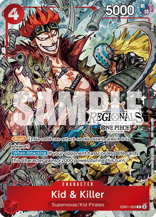 Image for Kid & Killer (Online Regional Participation Pack 2025 Vol.2) (EB01-003) (One Piece Promotion Cards) - One Piece Card Game