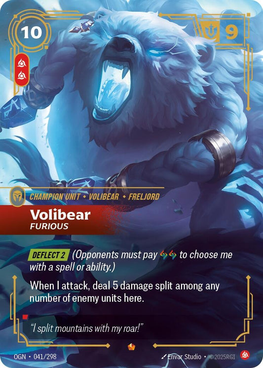Image for Volibear - Furious (041/298) (Origins) - Riftbound: League of Legends Trading Card Game