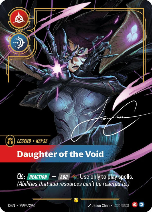Image for Kai'Sa - Daughter of the Void (Signature) (299*/298) (Origins) - Riftbound: League of Legends Trading Card Game