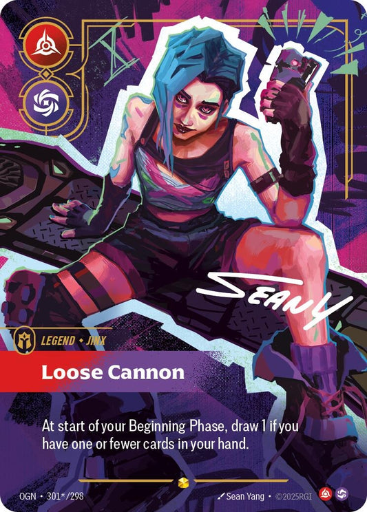 Image for Jinx - Loose Cannon (Signature) (301*/298) (Origins) - Riftbound: League of Legends Trading Card Game