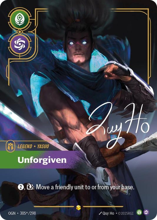 Image for Yasuo - Unforgiven (Signature) (305*/298) (Origins) - Riftbound: League of Legends Trading Card Game