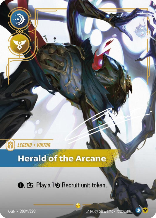 Image for Viktor - Herald of the Arcane (Signature) (308*/298) (Origins) - Riftbound: League of Legends Trading Card Game