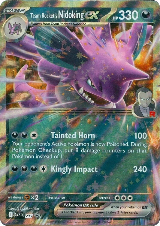 Image for Team Rocket's Nidoking ex - 217 (217) (SV: Scarlet & Violet Promo Cards) - Pokemon