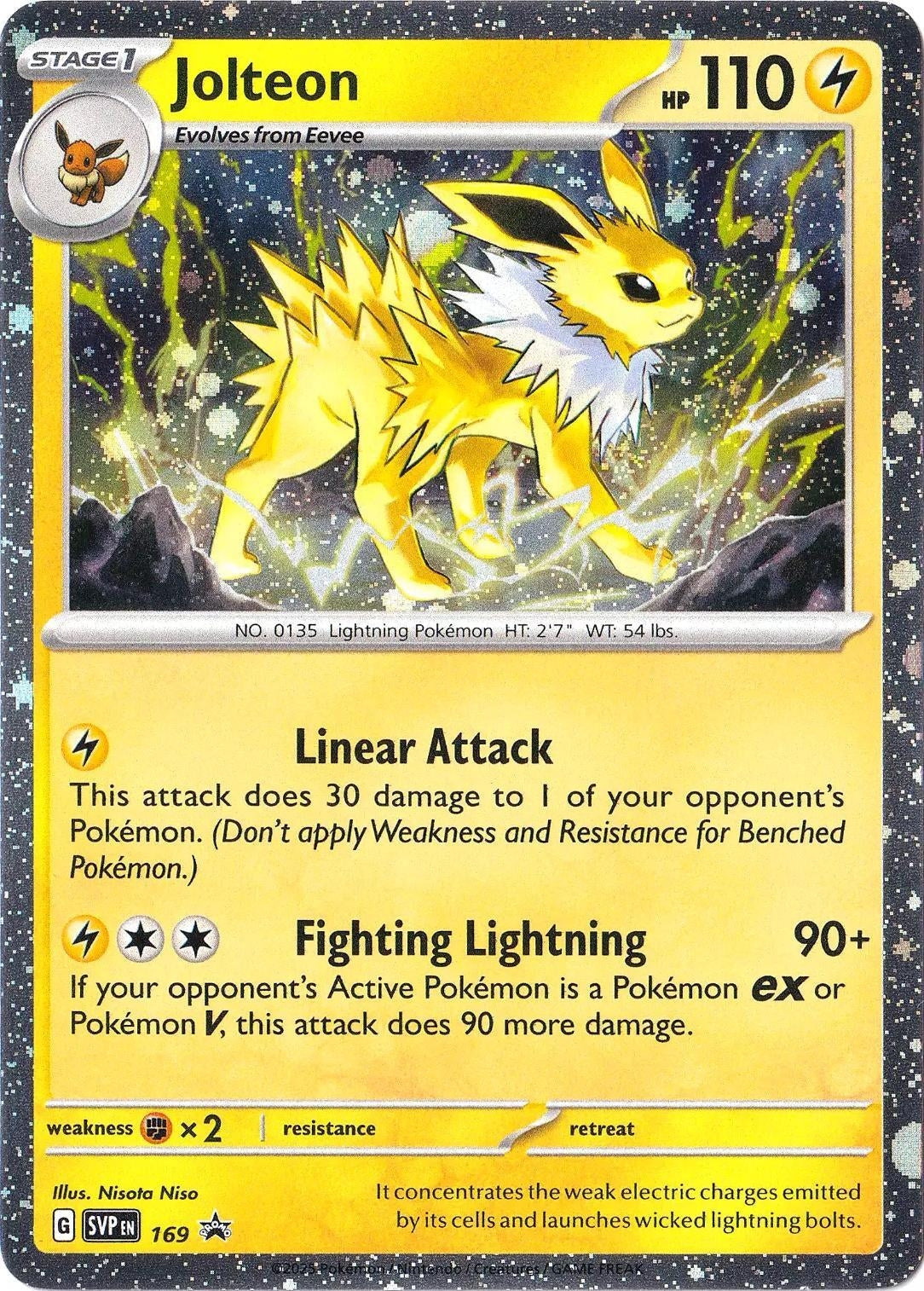 Image for Jolteon - 169 (Cosmos Holo) (169) (SV: Scarlet & Violet Promo Cards) - Pokemon