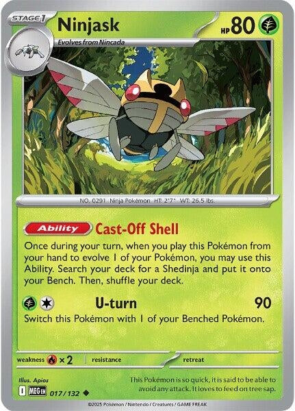 Ninjask (017/132) (ME01: Mega Evolution)