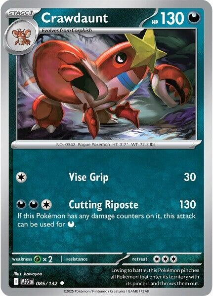 Crawdaunt (085/132) (ME01: Mega Evolution)