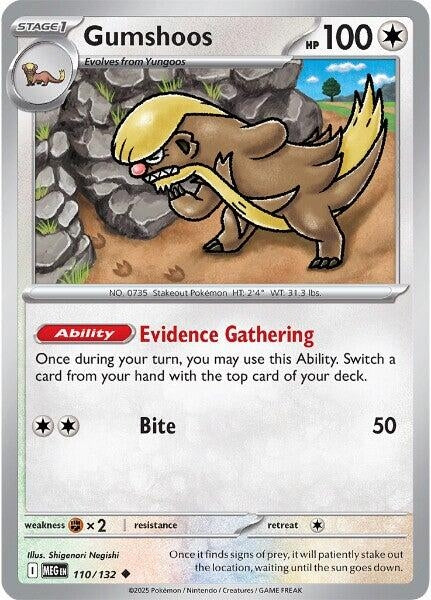 Gumshoos (110/132) (ME01: Mega Evolution)
