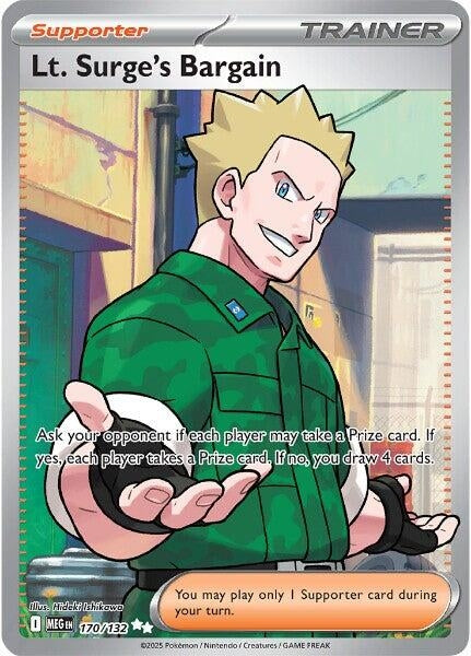 Lt. Surge's Bargain (170/132) (ME01: Mega Evolution)