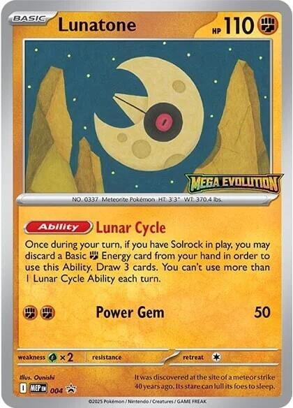 Image for Lunatone - 004 (004) (ME: Mega Evolution Promo) - Pokemon