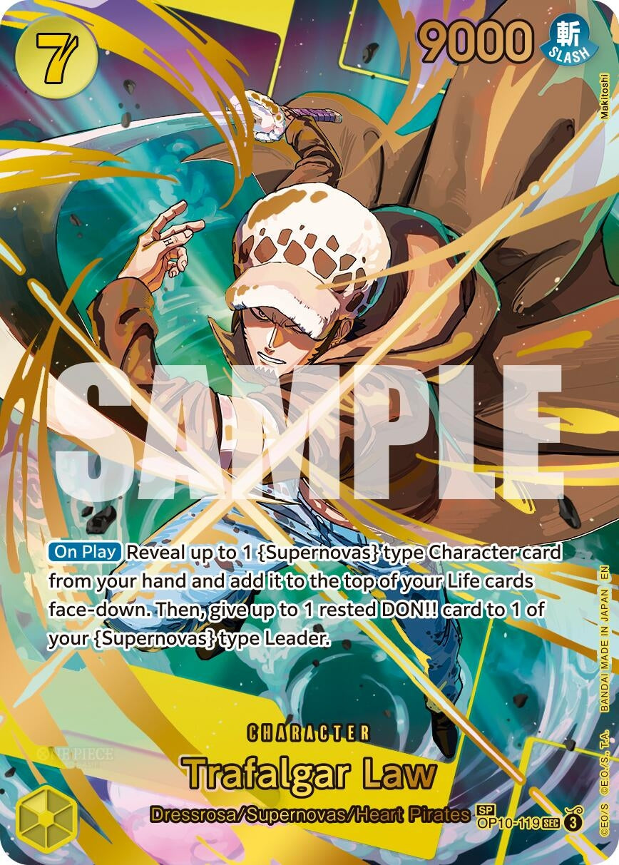 Image for Trafalgar Law - OP10-119 (SP) (OP10-119) (Premium Booster -The Best- Vol. 2) - One Piece Card Game