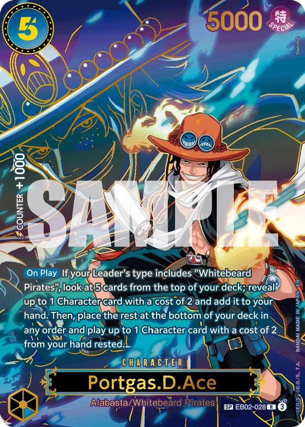 Image for Portgas.D.Ace - EB02-028 (SP) (EB02-028) (Carrying On His Will) - One Piece Card Game
